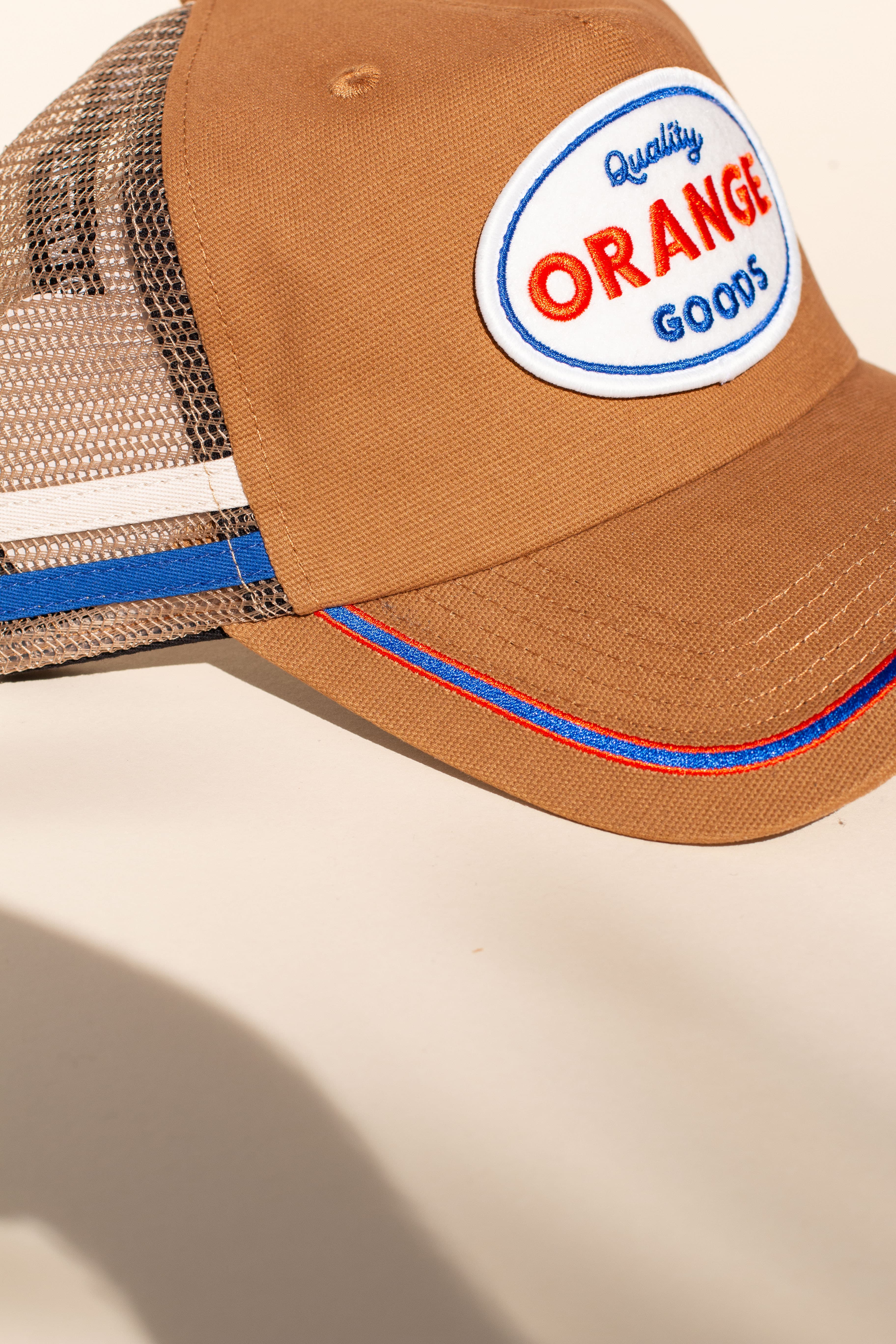 Brim embroidery