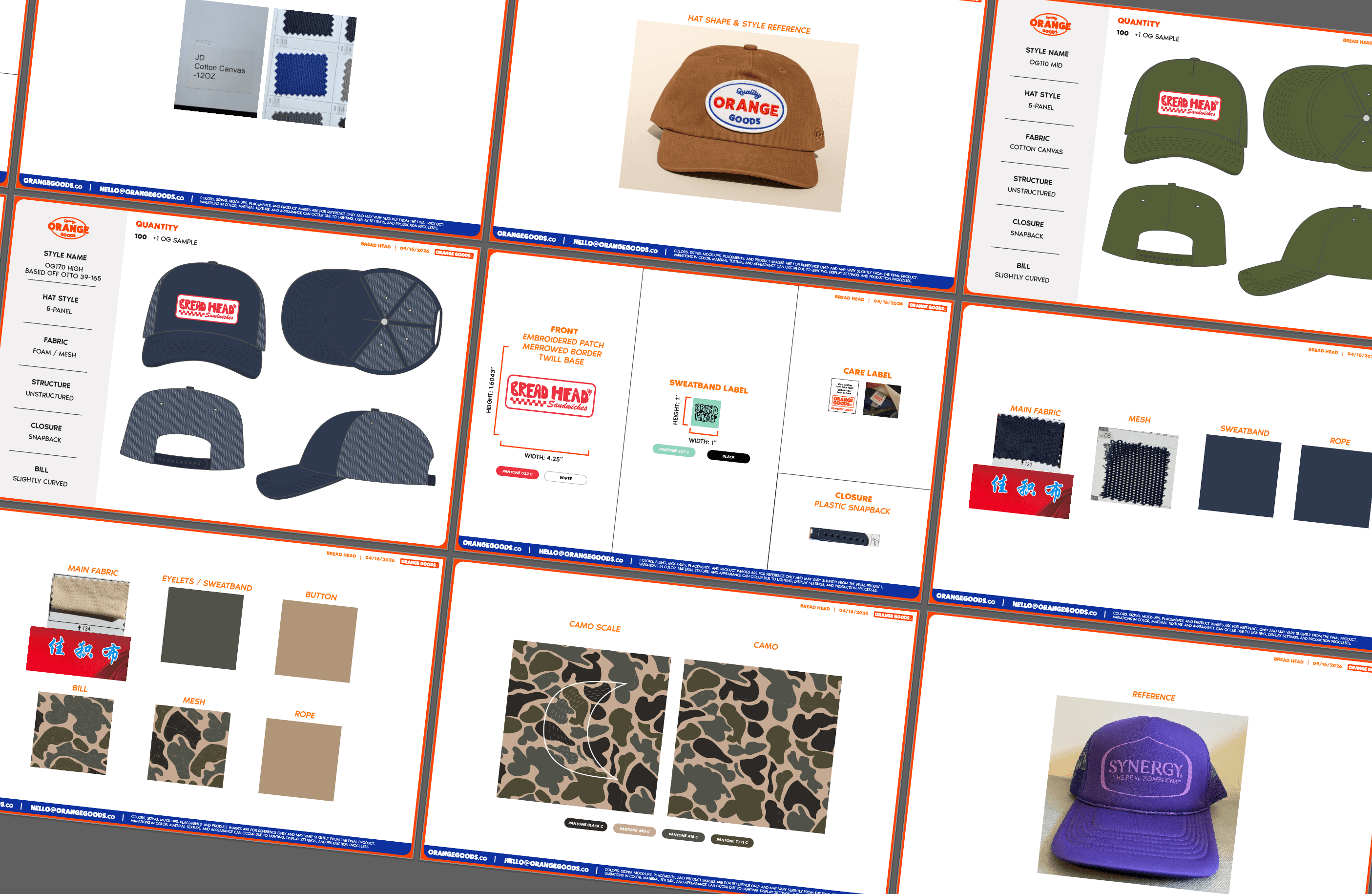 Mockups + approval