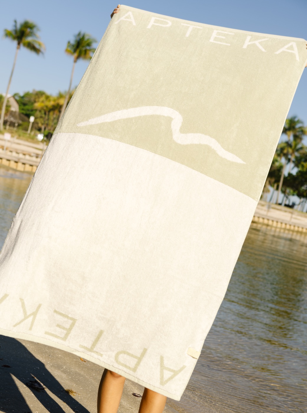Apteka — Custom Beach Towel — Detail