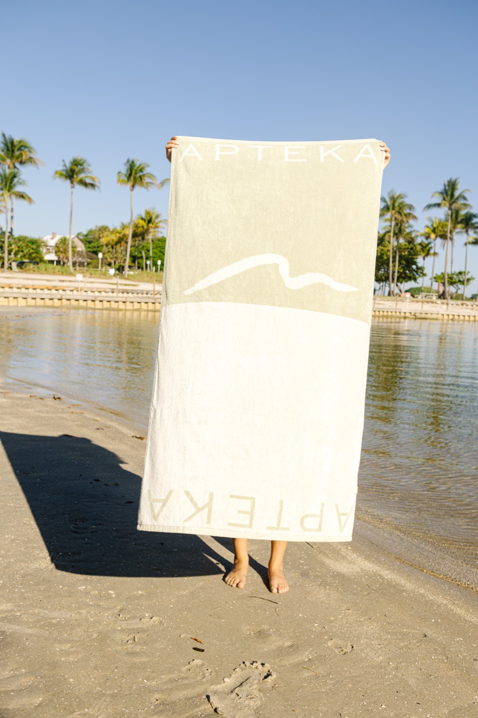 Apteka — Custom Beach Towel — Folded